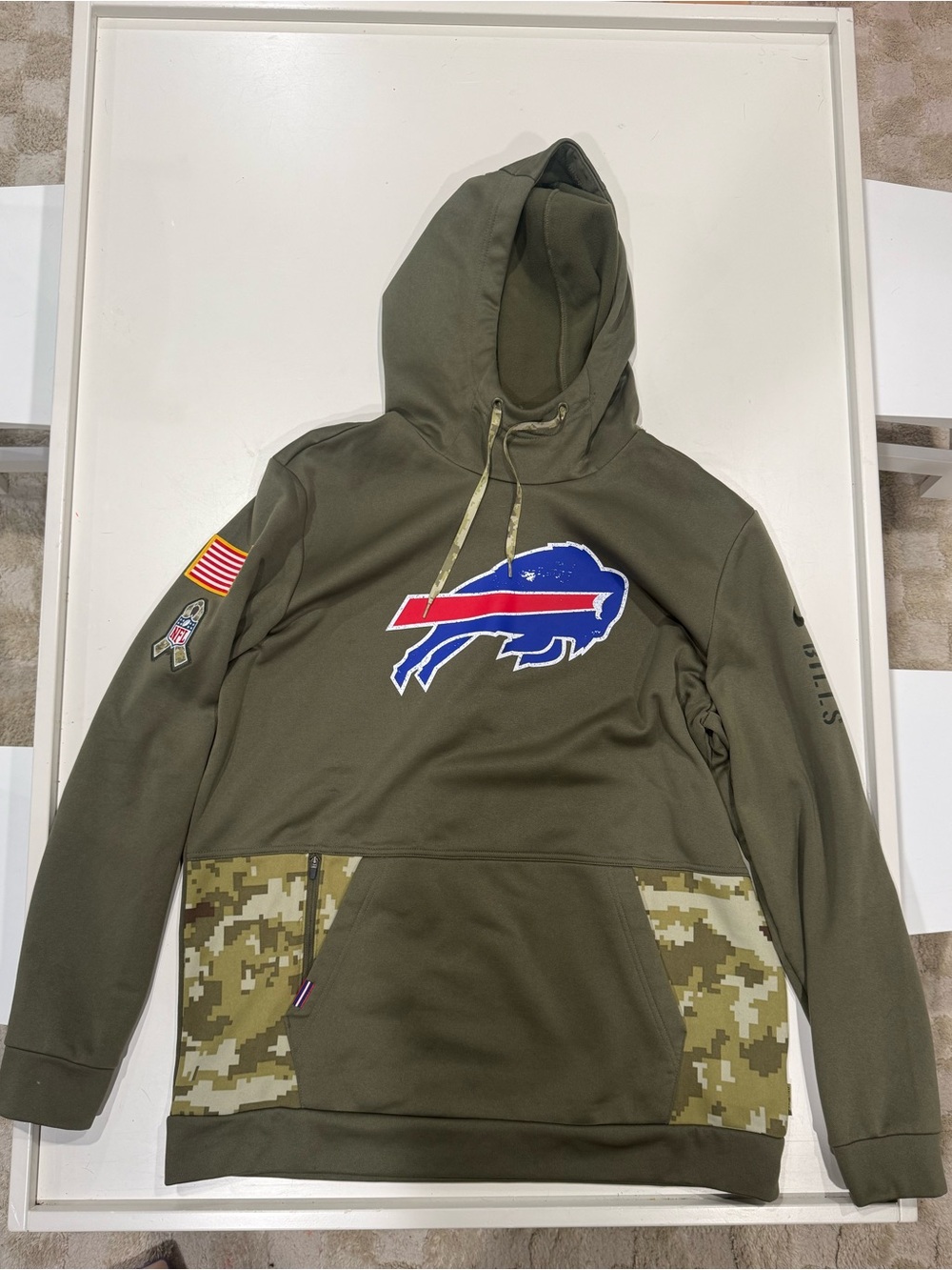 Buffalo Bills Salute to Service Nike Hoodie Large